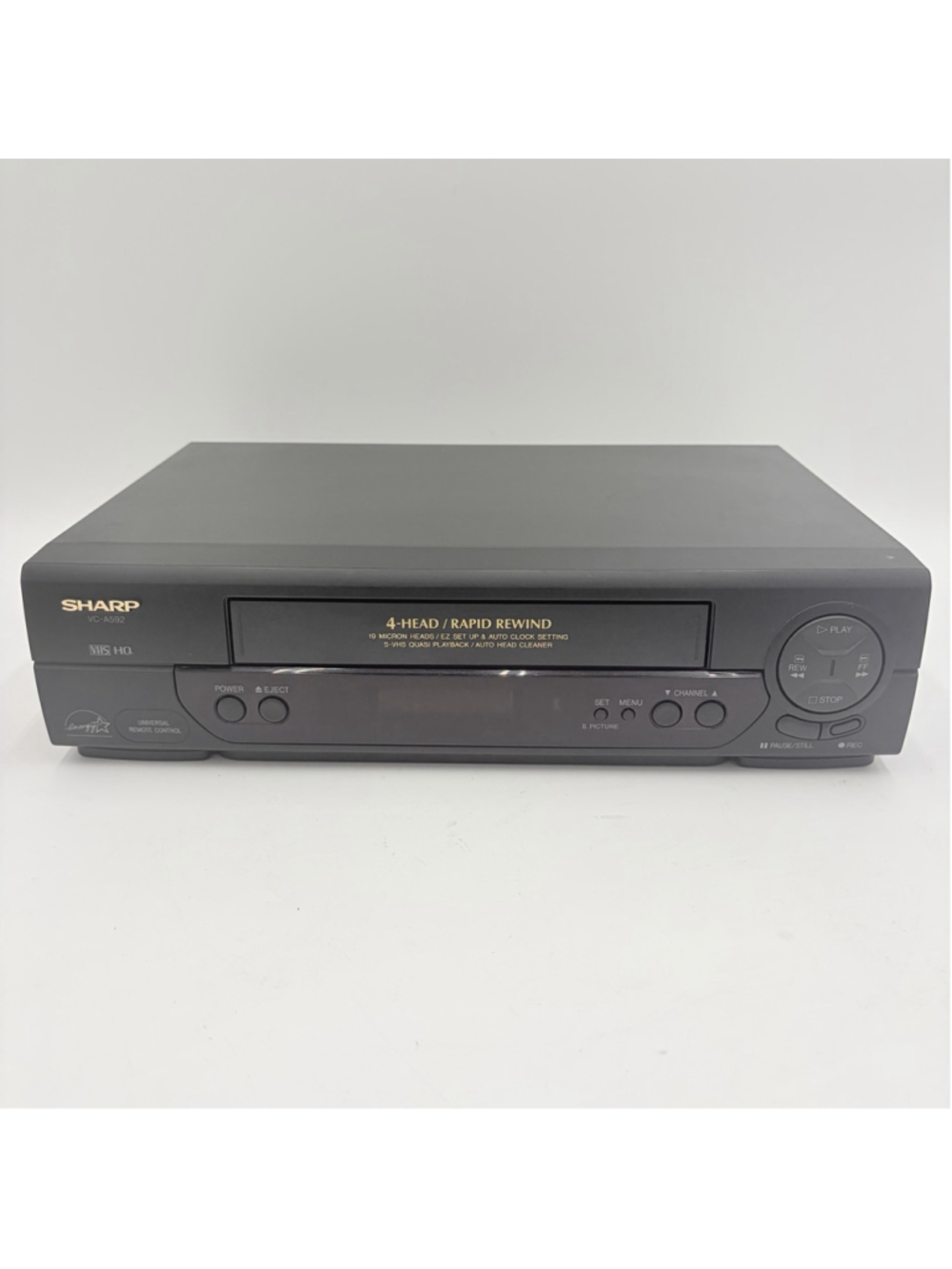 SHARP VC-A592U VHS VCR 4-HEAD Player Recorder S-VHS Quasi TESTED